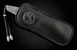 Gator Hand-engraved Pocketknife With Damascus Blade -KNIFECOMMAND Sales 1 b10 gator 4