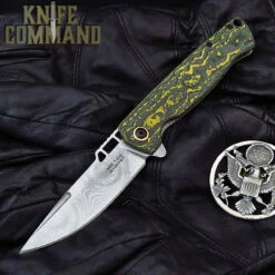 Boker Plus ME 109 Damast Messerschmitt Fighter Plane Carbon Fiber Titanium Frame Lock Knife 01BO909DAM