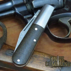 Boker Barlow M4 Sherman Tank Damascus Slip Joint Folder Knife 110038DAM -KNIFECOMMAND Sales BOKER 110038DAM CLOSED 68339.1651268022.1280.1280