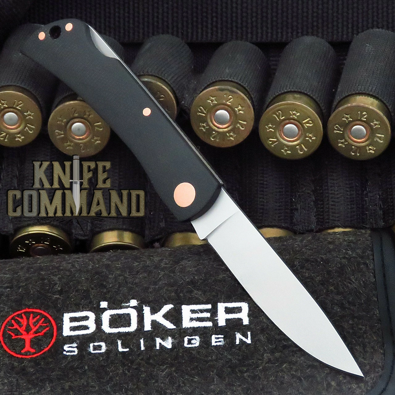Boker Knives RangeBuster Black Copper Model 112914 Black Canvas Micarta Lockback Pocket Knife 4 Boker Knives RangeBuster Black Copper Model 112914 Black Canvas Micarta Lockback Pocket Knife - Image 2