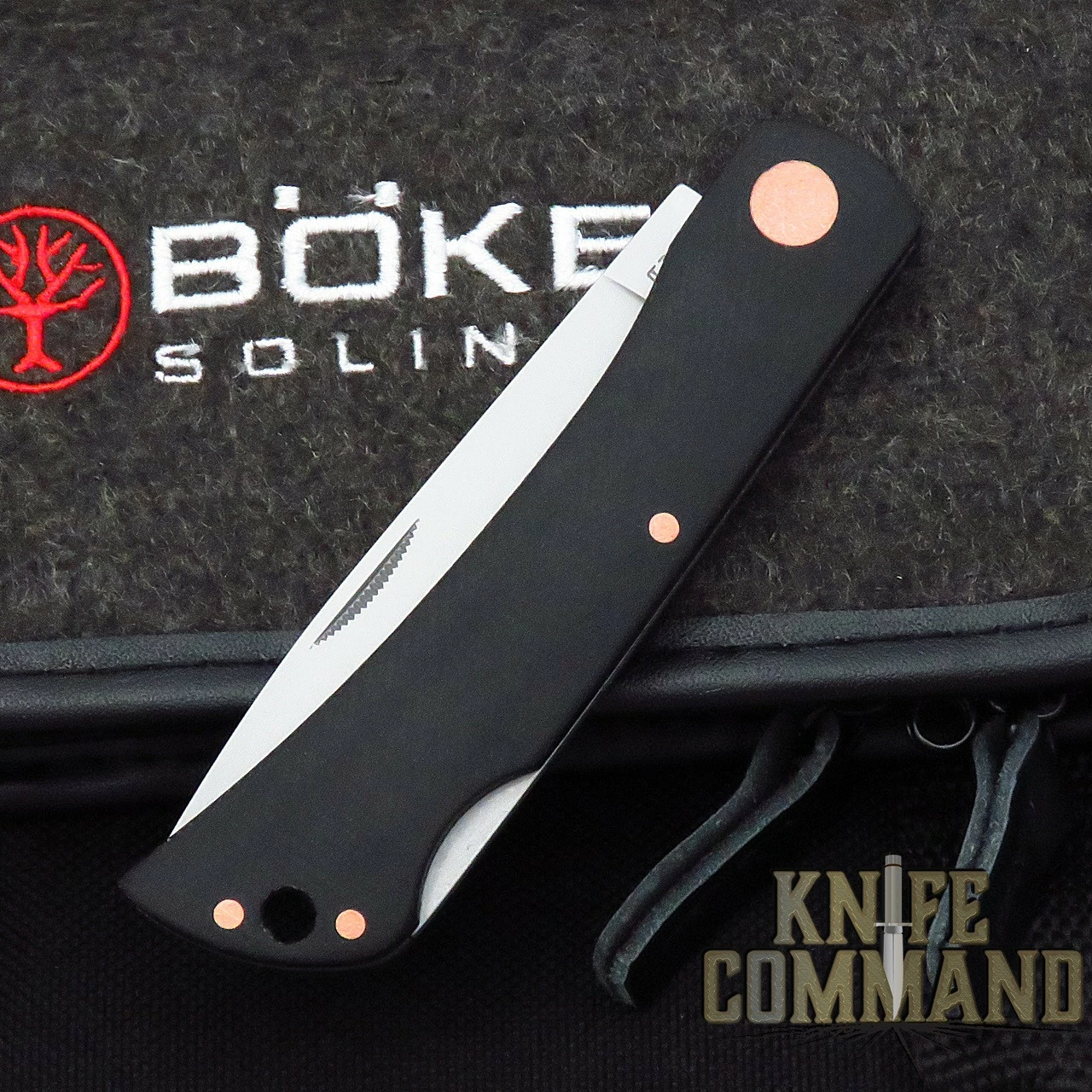 Boker Knives RangeBuster Black Copper Model 112914 Black Canvas Micarta Lockback Pocket Knife 5 Boker Knives RangeBuster Black Copper Model 112914 Black Canvas Micarta Lockback Pocket Knife - Image 3