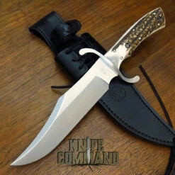 BOKER SOLINGEN BOWIE STAG N690 STAINLESS FIXED BLADE KNIFE 121547HH