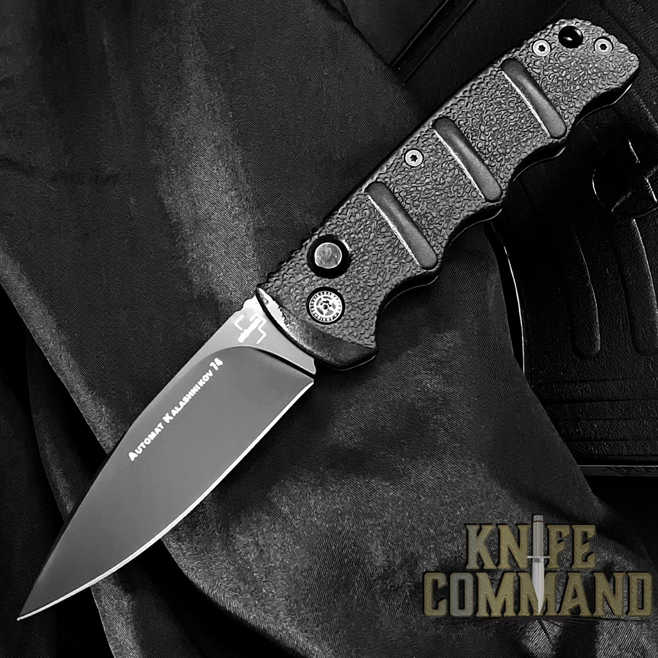 Boker Plus Kalashnikov KALS-74 Automatic Knife Black Drop Point 01KALS99 3 Boker Plus Kalashnikov KALS-74 Automatic Knife Black Drop Point 01KALS99