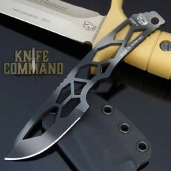 Eickhorn Solingen SIF Drop Point Black And Grey Camo Neck / Boot Knife