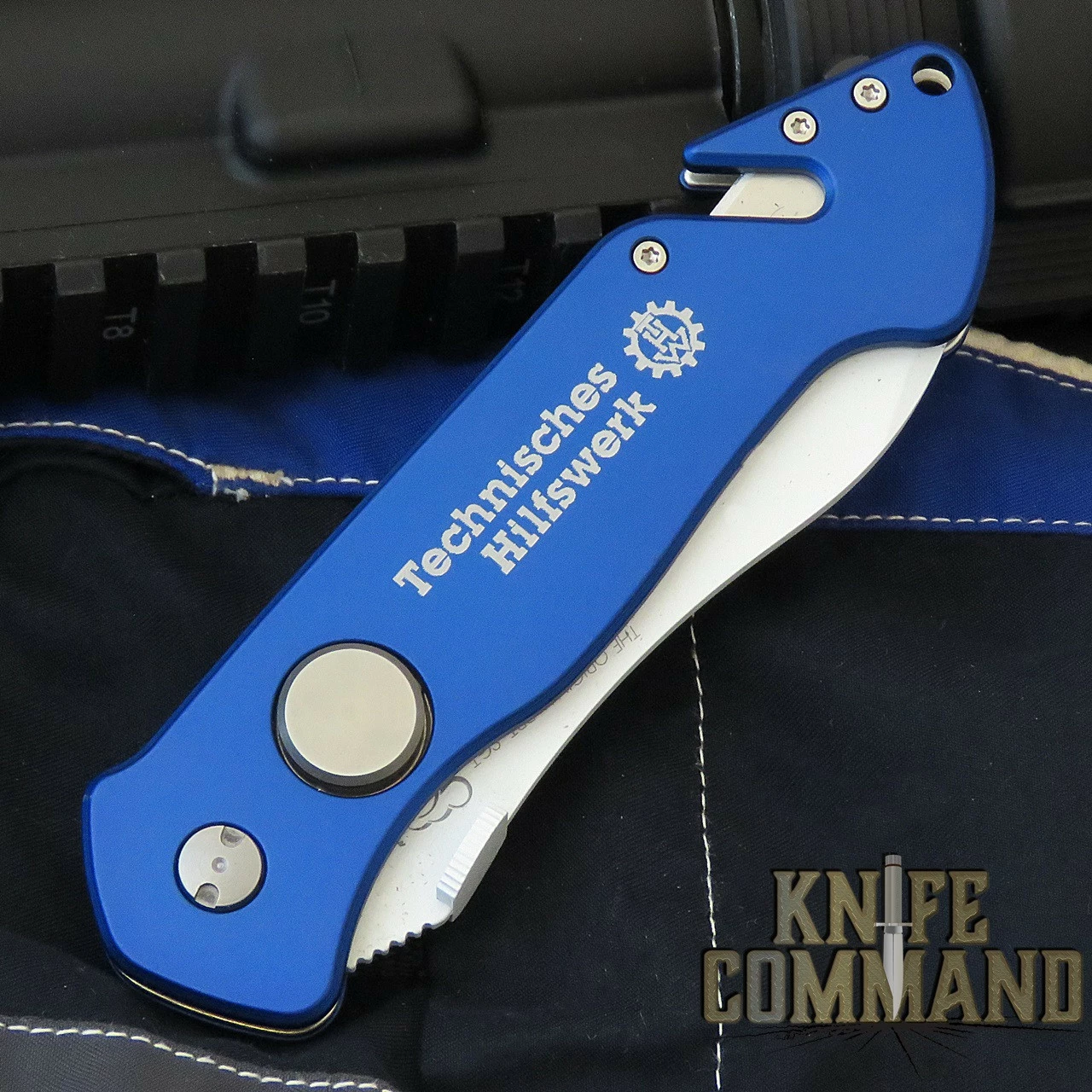 Eickhorn Solingen THW PRT-II Blue First Responder Emergency Rescue Knife Glow Blade 5 Eickhorn Solingen THW PRT-II Blue First Responder Emergency Rescue Knife Glow Blade - Image 3