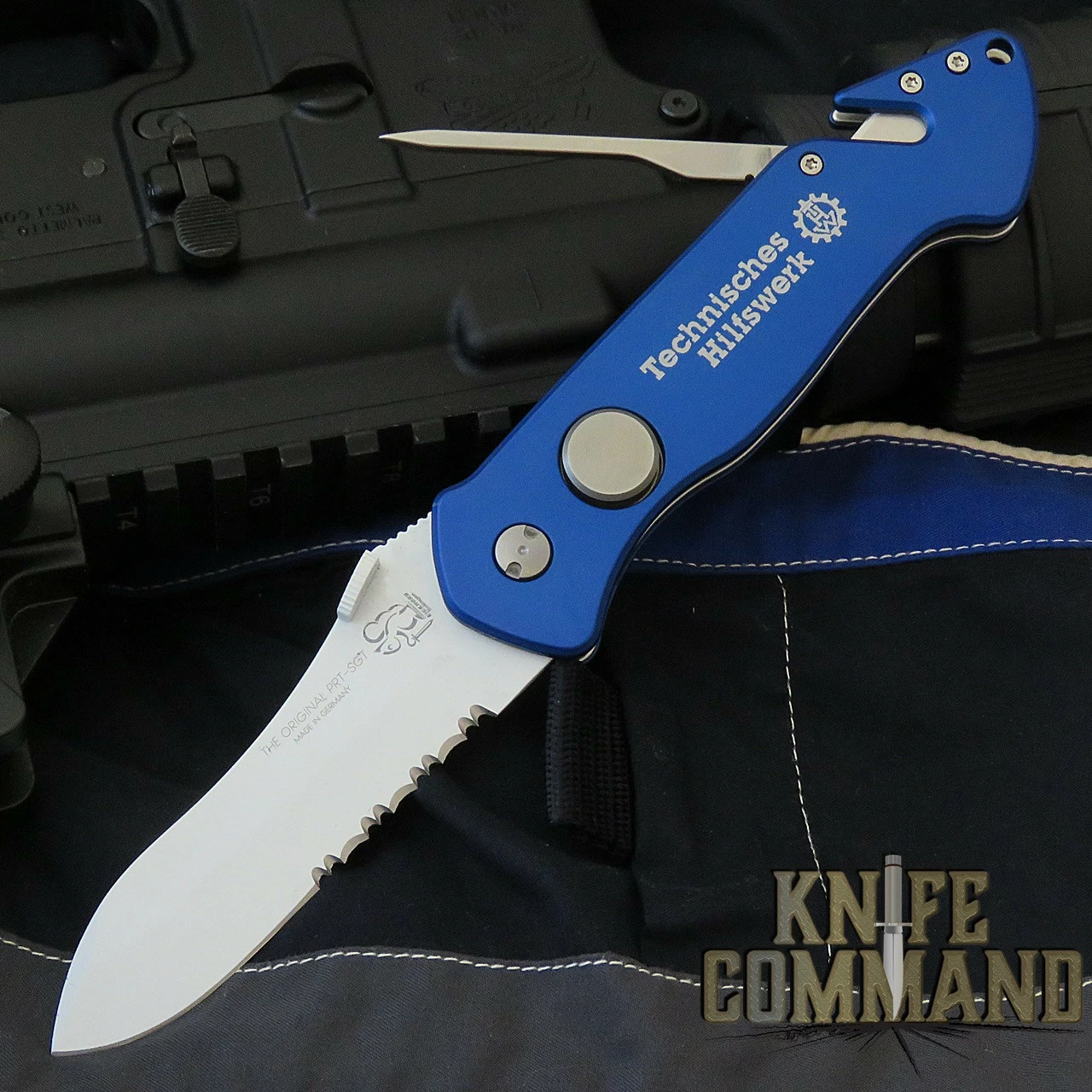 Eickhorn Solingen THW PRT-II Blue First Responder Emergency Rescue Knife Glow Blade 3 Eickhorn Solingen THW PRT-II Blue First Responder Emergency Rescue Knife Glow Blade