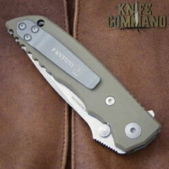 Fantoni HB 03 M390 William Harsey Combat Folder Tactical Knife OD Green -KNIFECOMMAND Sales FANTONI HB 03 HARSEY FOLDER OD M390 CL 01283.1525462213.1280.1280