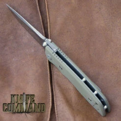 Fantoni HB 03 M390 William Harsey Combat Folder Tactical Knife OD Green -KNIFECOMMAND Sales FANTONI HB 03 HARSEY FOLDER OD M390 HDLBK 22589.1525462213.1280.1280