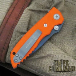 Fantoni HB 03 William Harsey Combat Folder Tactical Knife Blaze Orange S35VN Black PVD -KNIFECOMMAND Sales FANTONI HB 03 HARSEY FOLDER OR PVD CL 13834.1552445609.1280.1280
