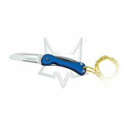 Fox Knives 233 Blue Aluminum Sailing Rigging 420c Knife With Marlin Spike