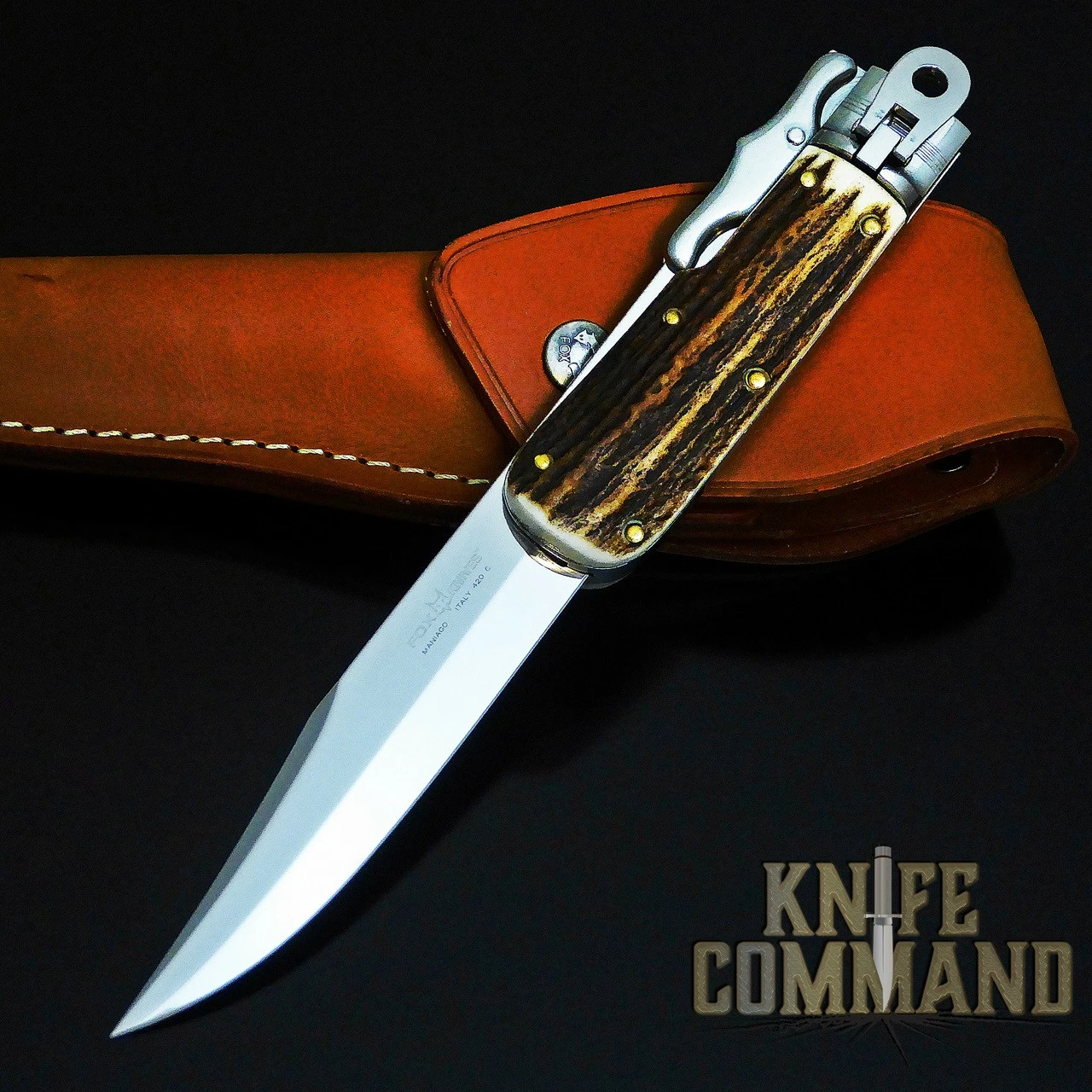 Fox Knives 648 Knife Stag Special Hunter Classic Boar Hunting Knife 4 Fox Knives 648 Knife Stag Special Hunter Classic Boar Hunting Knife - Image 2
