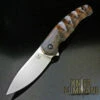 Fox Knives Jens Anso Ziggy Ziricote Wood Flipper Pocket Knife FX-308 ZW