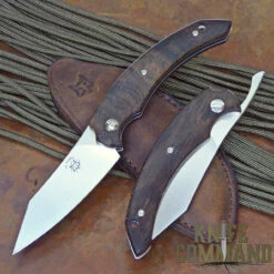 Fox Knives Bastinelli Slim Piemontes Dragotac Ziricote Wood Compact Friction Folder