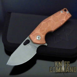 Fox Knives Voxnaes Suru FX-526LECOP Copper And Titanium CPM-20CV Folding Knife