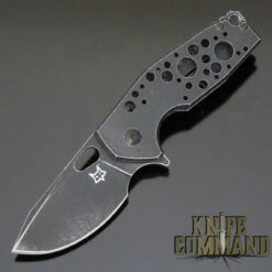 Fox Knives Voxnaes Suru FX-526ALB Folding Knife Black Aluminum With Stonewash Black Blade