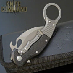 Fox Knives 599TiCS Folding Karambit Knife Satin, Carbon Fiber & Titanium -KNIFECOMMAND Sales FOX FX 599TICS CL 70357.1534963523.1280.1280
