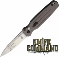 Gerber Mini Covert Automatic Knife, Tactical Grey, Stonewash CPM-S30V, 30-001395