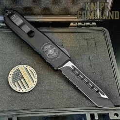 Guardian Tactical Recon Elite Tanto Serr OTF Automatic Knife Black Elmax 103222 8 Guardian Tactical Recon Elite Tanto Serr OTF Automatic Knife Black Elmax 103222 -KNIFECOMMAND Sales GTRE103222 BK KC 72913.1689101915.1280.1280