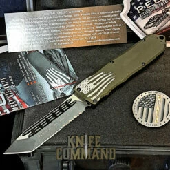 Guardian Tactical Recon Elite OD Green OTF Automatic Knife Serr Tanto Black Elmax 108222 -KNIFECOMMAND Sales GTRE108222 ALL KC 54619.1689105267.1280.1280