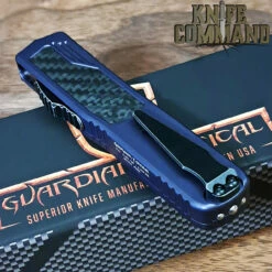 Guardian Tactical Custom Scout Carbon Fiber OTF Automatic Knife Dark Stonewash Clip Point Elmax Blade 142611 -KNIFECOMMAND Sales GT SCOUT 142611 CL KC 58935.1695936383.1280.1280