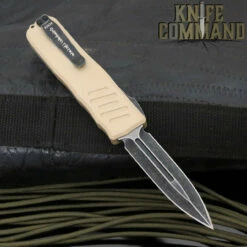 Guardian Tactical Recon-035 OTF Automatic Knife Desert Tan Double Edge Black Stonewash 97631 -KNIFECOMMAND Sales GUARDIAN TACTICAL RECON 035 97631 BK 00295.1586399427.1280.1280