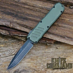 Guardian Tactical Recon-035 OTF Elmax Automatic Knife OD Green Black Stonewash 98611