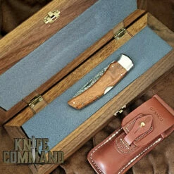 G Sakai Limited Edition New Folding Hunter Quince Wood & Damascus Lockback Pocket Knife Large 10407 -KNIFECOMMAND Sales G SAKAI 10407 1 BOX SH 82990.1674515786.1280.1280