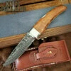 G Sakai Limited Edition New Folding Hunter Quince Wood & Damascus Lockback Pocket Knife Large 10407 -KNIFECOMMAND Sales G SAKAI 10407 1 89547.1674515785.1280.1280