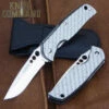 G Sakai Rip White Glass Carbon Fiber Pocket Knife 11166