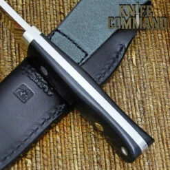 Hattori Knives Dream Hunter Ht-05 White Spacer Hunting Knife -KNIFECOMMAND Sales HATTORI HT 05W HDLBK 75763.1522789154.1280.1280