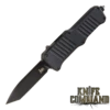 HK Mini Incursion OTF Automatic: 2.95" Tanto Blade - Black PVD Finish, Matte Black Aluminum Frame 54046 -KNIFECOMMAND Sales HK 54046 MINI INCURSION WEB 39124.1590019960.1280.1280