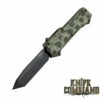 Hogue Knives Compound OTF Automatic: 3.5" Tanto Blade - Black PVD Finish, G-Mascus Green G10 Frame 34028 -KNIFECOMMAND Sales HOGUE 34028 COMPOUND WEB 18461.1590002504.1280.1280