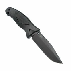 Hogue Knives EX-F02 4.5" Fixed Clip Point Blade Black Finish Auto Retention Sheath Black - Rubber OverMolded Frame Black 35250 10 Hogue Knives EX-F02 4.5" Fixed Clip Point Blade Black Finish Auto Retention Sheath Black - Rubber OverMolded Frame Black 35250 -KNIFECOMMAND Sales HOGUE 35250 02 BK 1280 95033.1652907010.1280.1280