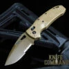 Hogue Knives Sig Sauer K320A M17 Coyote Tan ABLE Lock Manual Folder 3.5" Drop Point Blade - Coyote PVD Finish, Poly Frame Knife 36373 -KNIFECOMMAND Sales HOGUE 36373 SIG K320A TAN 30202.1622756376.1280.1280