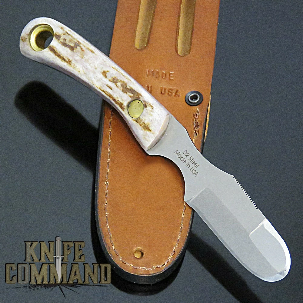 Knives Of Alaska Muskrat D2 Stag Skinning Hunting Knife 00091FG - Image 2