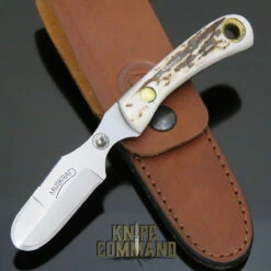Knives Of Alaska Muskrat D2 Stag Skinning Hunting Knife 00091FG
