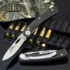 Knives Of Alaska Featherlight Hunter Pocket Knife Carbon Fiber With Clip 00454FG -KNIFECOMMAND Sales KNIVES OF ALASKA 00454 FEATHERLIGHT HUNTER CARBON FIBER 35412.1652135263.1280.1280