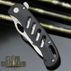 Knives Of Alaska SideWinder Pocket Hunting Knife Black SureGrip With Clip 00690FG -KNIFECOMMAND Sales KNIVES OF ALASKA 00690 SIDEWINDER CL 03043.1571946544.1280.1280
