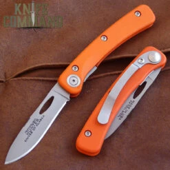 Knives Of Alaska Featherlight Hunter Pocket Knife Blaze Orange 00450FG