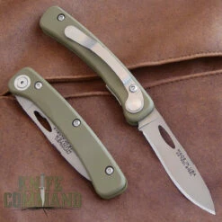 Knives Of Alaska Featherlight Hunter Pocket Knife OD Green 00452FG -KNIFECOMMAND Sales KNIVES OF ALASKA FEATHERLIGHT HUNTER 00452FG BK 08634.1515703154.1280.1280