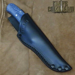 Linder Solingen Blue Jeans Micarta Drop Point Full Tang Hunting Knife 3-1/2" 440c 143609 -KNIFECOMMAND Sales LINDER 143609 SH 89540.1650137326.1280.1280