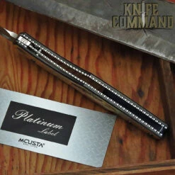 Mcusta Platinum Label Limited Edition "Shiki" Four Seasons Autumn Folder SPG2 Core San Mai Brass With Wood Inlay 4.75" Folding Knife -KNIFECOMMAND Sales MCUSTA MCPV 005 AUTUMN SER 14768.1634401491.1280.1280