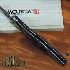 Mcusta Platinum Label Limited Edition "Shiki" Four Seasons Winter Folder SPG2 Core San Mai Brass With Wood Inlay 4.75" Folding Knife -KNIFECOMMAND Sales MCUSTA MCPV 006 WINTER SER 77397.1634579643.1280.1280