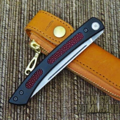 Mcusta The Executive Personal Limited Edition VG-10 Core Red Singray 4.56" Folding Steak Knife -KNIFECOMMAND Sales MCUSTA STLER CL 50863.1644260192.1280.1280
