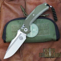Pohl Force 1083 Force One Hunter Niolox Folding Knife Green G-10