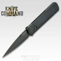 Pro-Tech Knives Godfather 921-SWAT Automatic Knife Police Law Enforcement Folder 4" Black DLC Blade