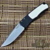 Pro-Tech Knives BR-1.51 Tuxedo Mike Whiskers Allen Magic Bolster Release Automatic Folder Knife Folder 154-CM Stonewash Blade -KNIFECOMMAND Sales PRO TECH BR1.51 55113.1668358522.1280.1280