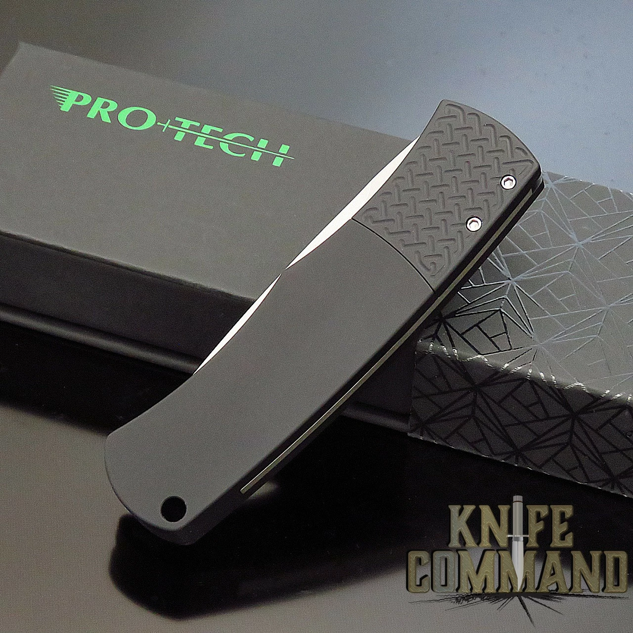 Pro-Tech Knives BR-1.3 Mike Whiskers Allen Magic Bolster Release Automatic Folder Knife Folder 154-CM Bead Blasted Blade 5 Pro-Tech Knives BR-1.3 Mike Whiskers Allen Magic Bolster Release Automatic Folder Knife Folder 154-CM Bead Blasted Blade - Image 3