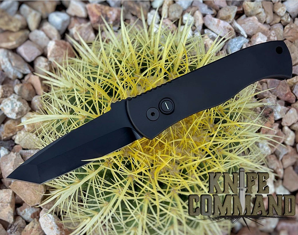 Pro-Tech Knives Emerson CQC7 STERILE Black Tanto Automatic Knife E7T-OPERATOR Folder 3.25" Blade Tritium Button 3 Pro-Tech Knives Emerson CQC7 STERILE Black Tanto Automatic Knife E7T-OPERATOR Folder 3.25" Blade Tritium Button