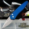 Pro-Tech Knives Half Breed 3605 Blue Automatic Knife With Stonewash 2" S35VN Blade -KNIFECOMMAND Sales PRO TECH HALF BREED BLUE LURES 13077.1653527543.1280.1280